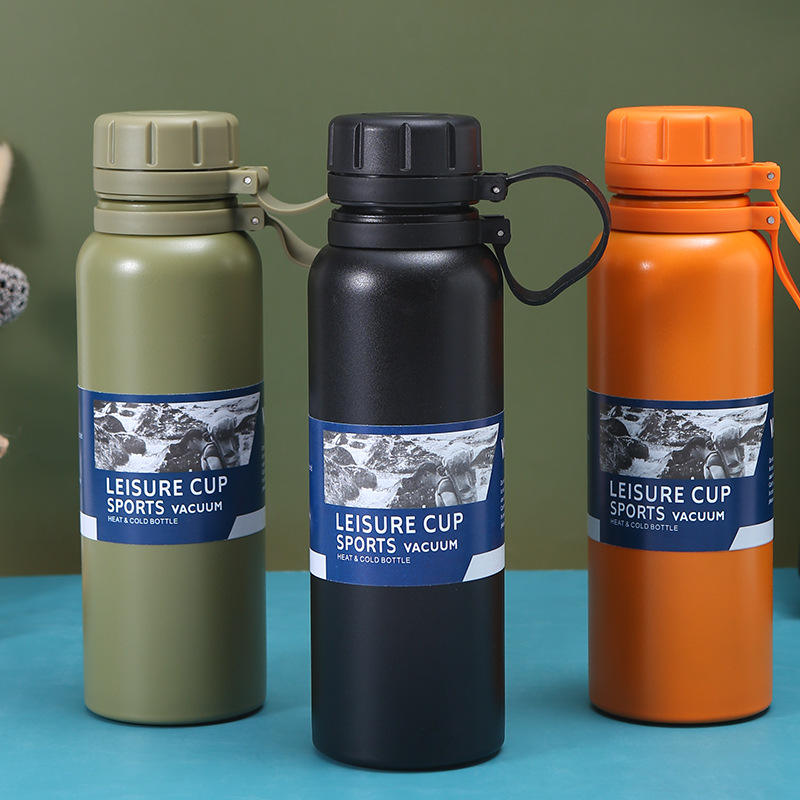  1000ml Stainless Steel Insulated Travel Tumbler with Handle_0