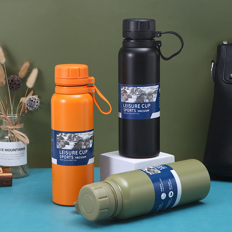  1000ml Stainless Steel Insulated Travel Tumbler with Handle_1