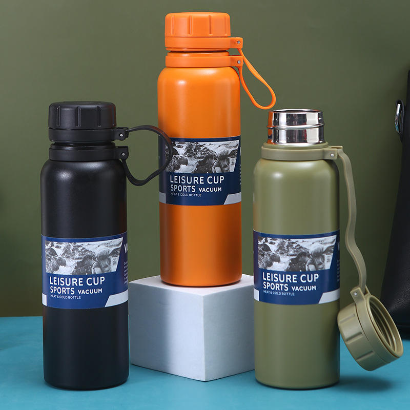  1000ml Stainless Steel Insulated Travel Tumbler with Handle_2