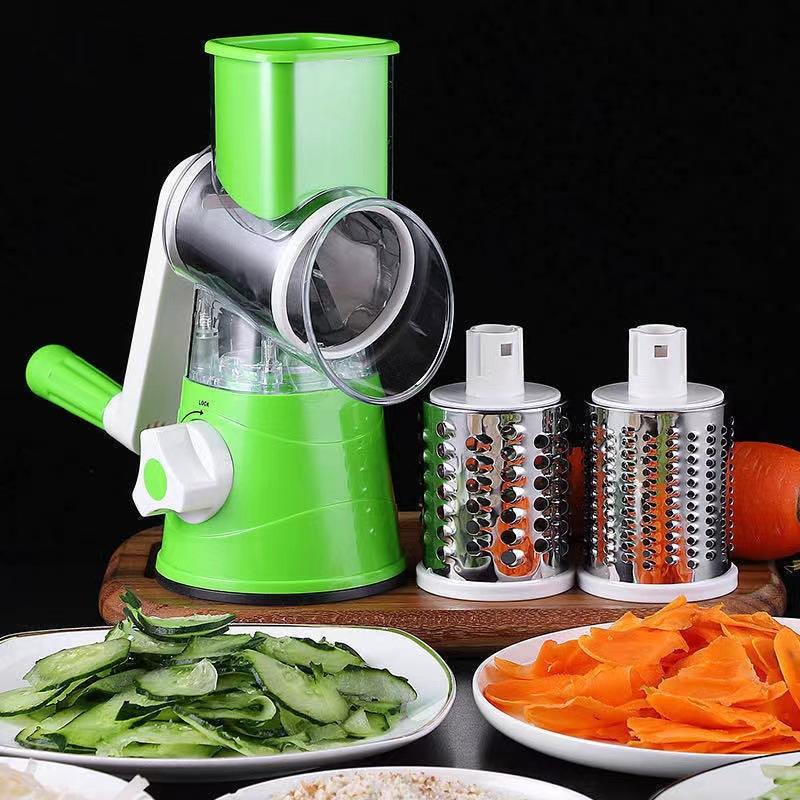 3-in-1 Hand Cranked Vegetable Cutter & Potato Shredder