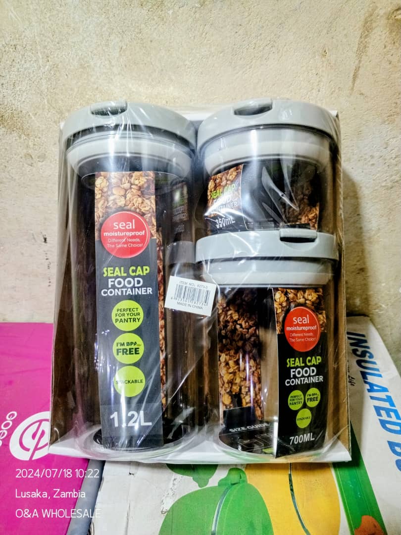 3 PCS BPA-Free Airtight Food Container