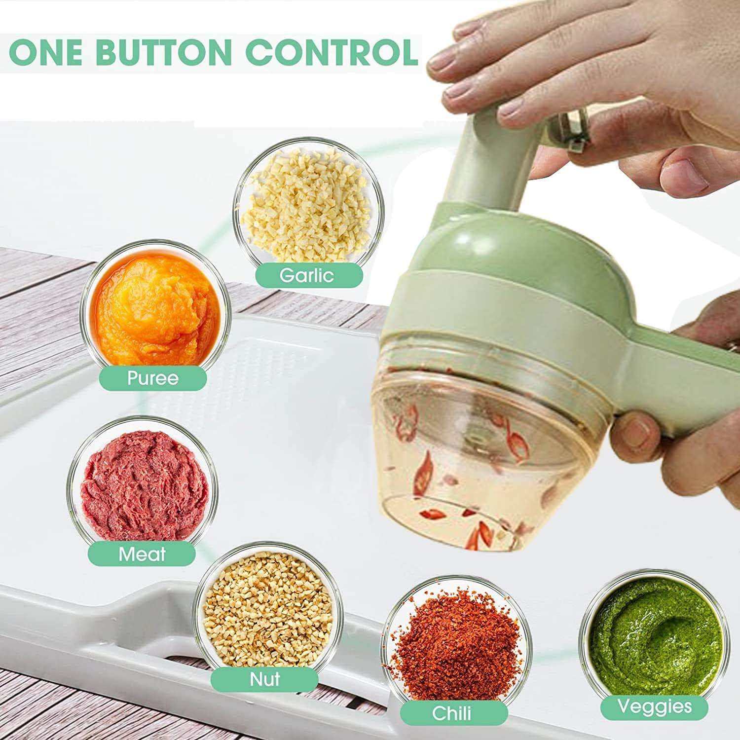 4-in-1 Electric Vegetable Cutter & Chopper Set_4