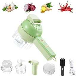 4-in-1 Electric Vegetable Cutter & Chopper Set