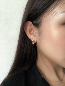 TIFFANY HOOP(ROSE GOLD)