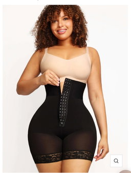 High-waisted BBL shorts 
