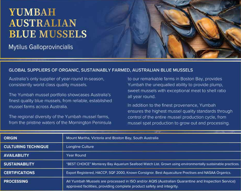 Australian Yumbah Blue Mussels (1kg)_2