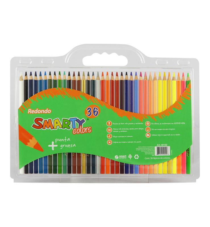 Colores Smarty 36pza. redondos_0
