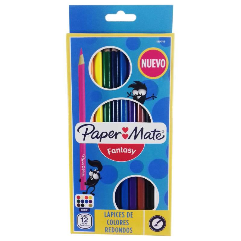 Colores Paper Mate 12pza. redondos_0