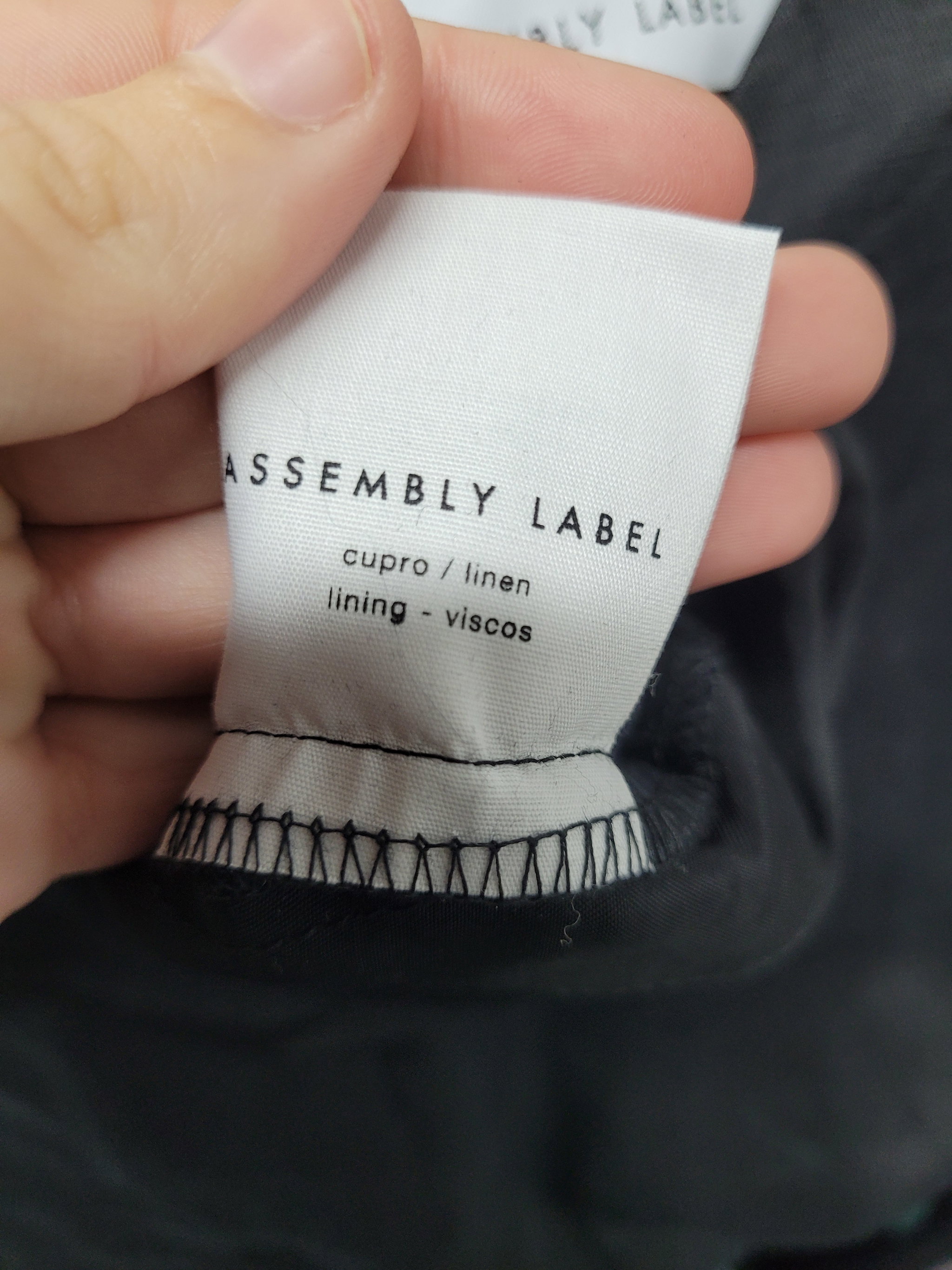 Assembly Label pantsuit size 10_2