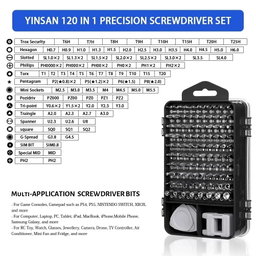 Ultimate 115-in-1 Precision Screwdriver Set For Electronics PC Laptop Phone Repair Tools Kit