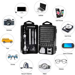 Ultimate 115-in-1 Precision Screwdriver Set For Electronics PC Laptop Phone Repair Tools Kit