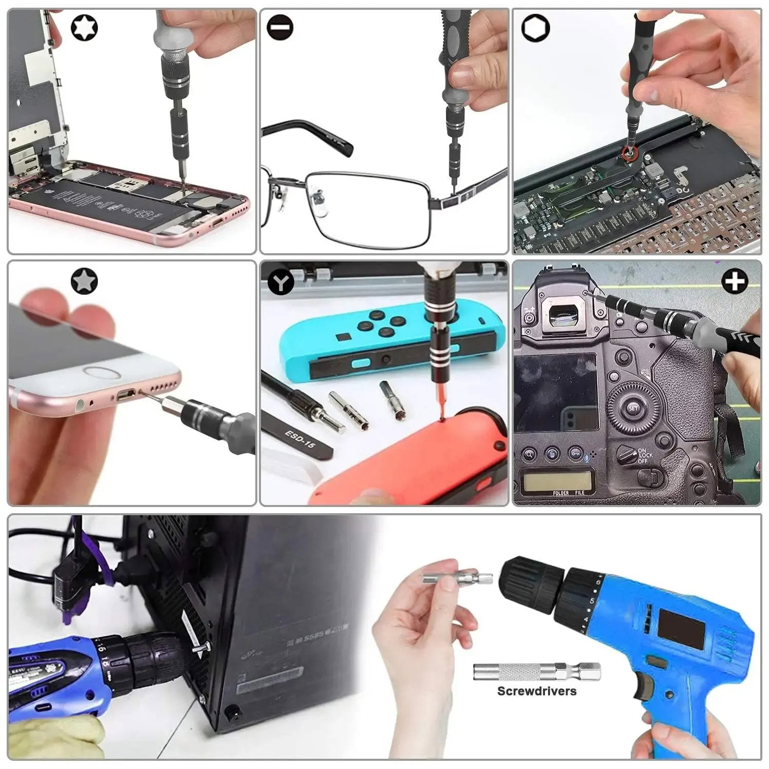 Ultimate 115-in-1 Precision Screwdriver Set For Electronics PC Laptop Phone Repair Tools Kit_3