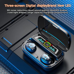Wireless Headphones LED With Power Bank function Compatible-Bluetooth 5.3 Hifi Sports Headset for Mobile Phone PC Laptop