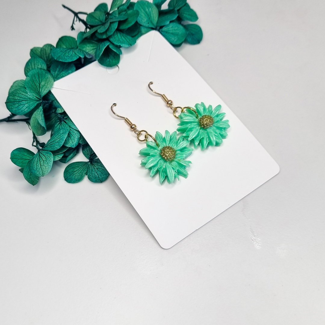 Metallic green flower
