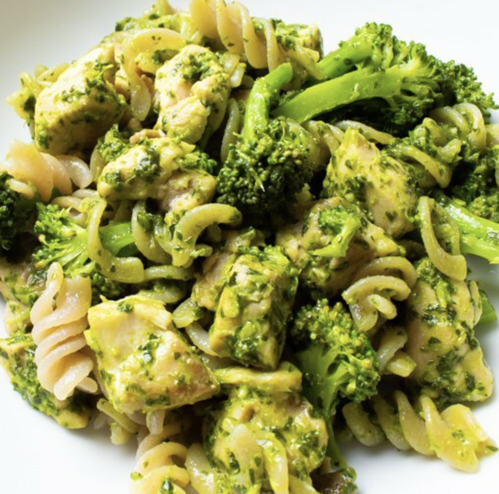 Broccoli Chicken Pesto Pasta