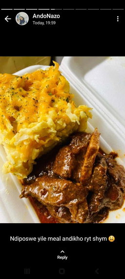 Mac and Cheese with Beef stew