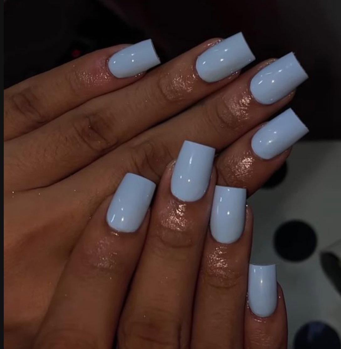 One colour acrylic (one colour for all 10 nails)_0