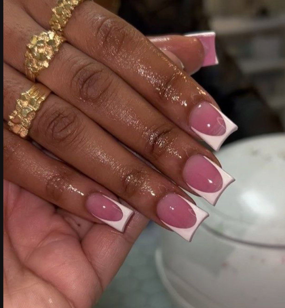 French tip acrylic _0