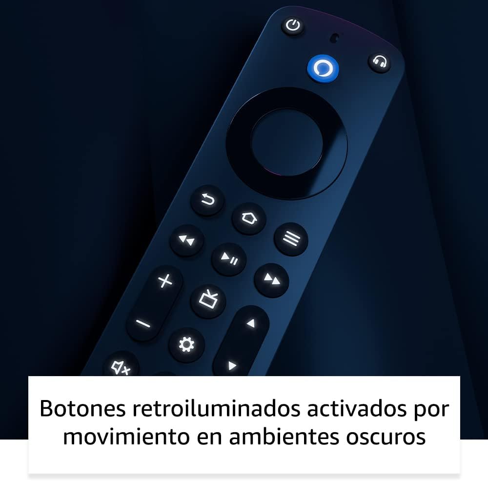Control remoto por voz Alexa Pro con buscador de control remoto, controles de TV y botones retroiluminados_2