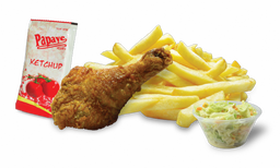 Mini Chips with Coleslaw