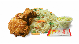 Mini Rice with Coleslaw