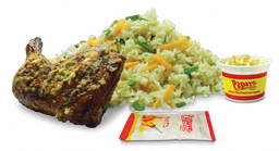 Grilled Chicken Rice with Coleslaw