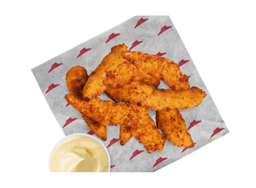 CRUMBED CHICKEN STRIPS AND DIP SAUCE