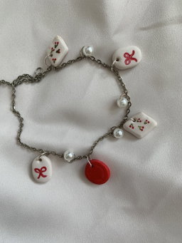 Polymer clay bracelet