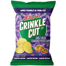 Willards Crinkle Cut Garlic Bread Flavour 120g