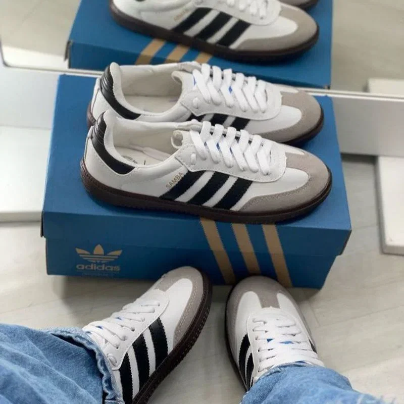 Tênis Adidas Samba Branco e Preto - Estilo Clássico para Qualquer Ocasião_3