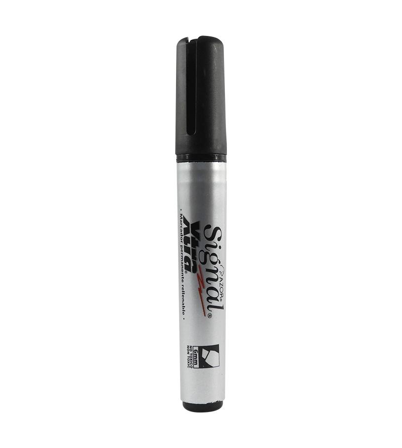 Marcador Permanente Azor Punta Cincel (Negro)_0