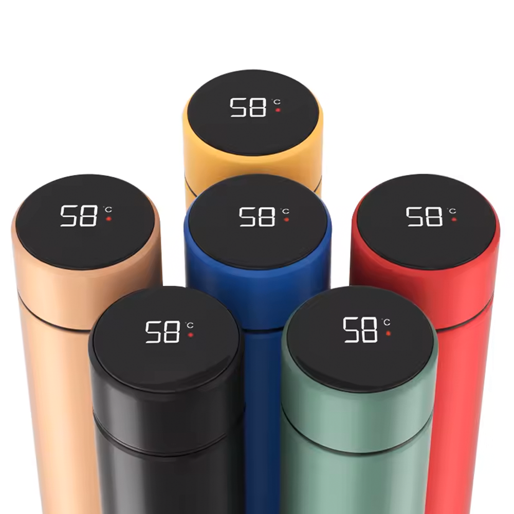 Smart LED Temperature Display Metal Insulation Water Bottle