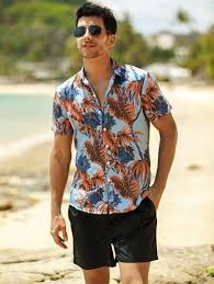 Chemise de plage à effet moulant _2
