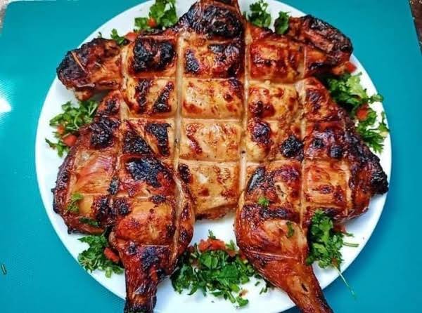 فرخة مشوية على الفحم _0