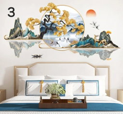 Stickers muraux décoratifs pour intérieur de maison 