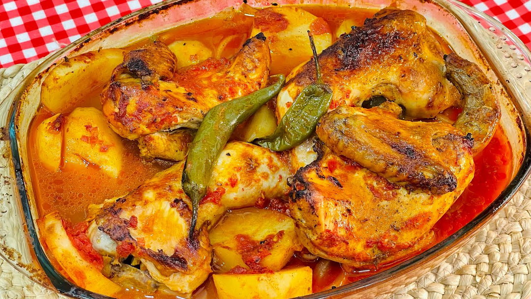 صينية فراخ بالبطاطس
