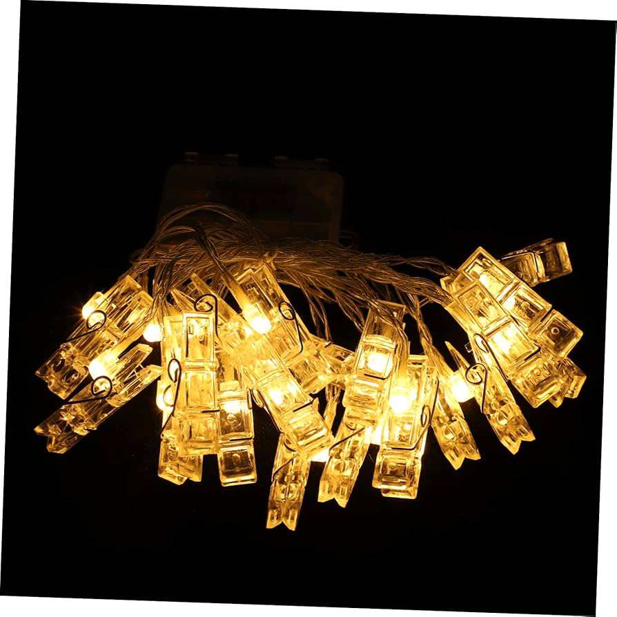 20 Plastic Photo Clip Led String Lights_0