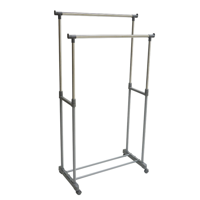  Double Pole Cloth Hanging Rack