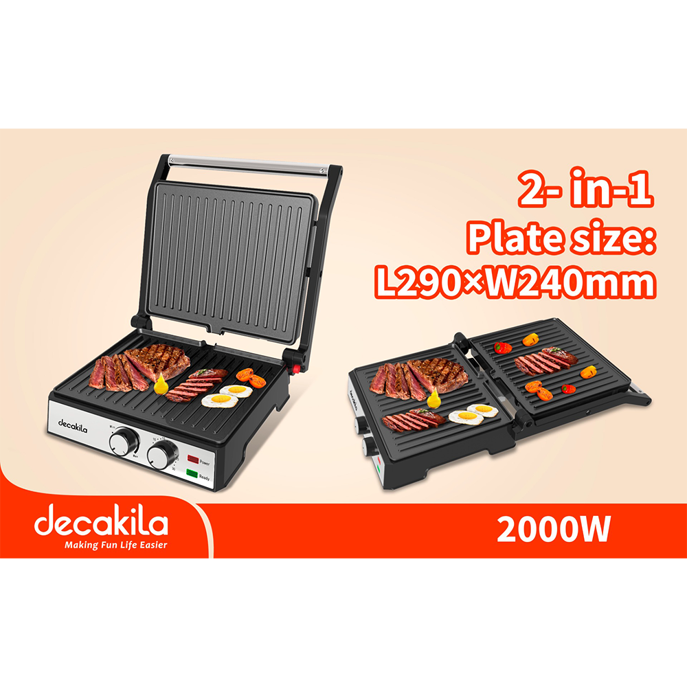 Grill electric 2000W 290x240mm KEEC079M Decakila