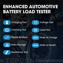 TOPDON BT200 12v 24v AGM GEL EFB Battery Tester Analyzer