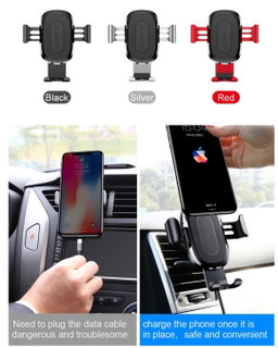 BASEUS Car Phone Holder and Wireless Charger