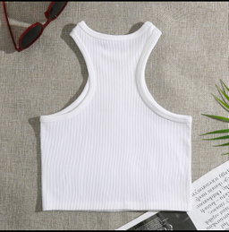 KNIT RIBBED CROP TOP TANK