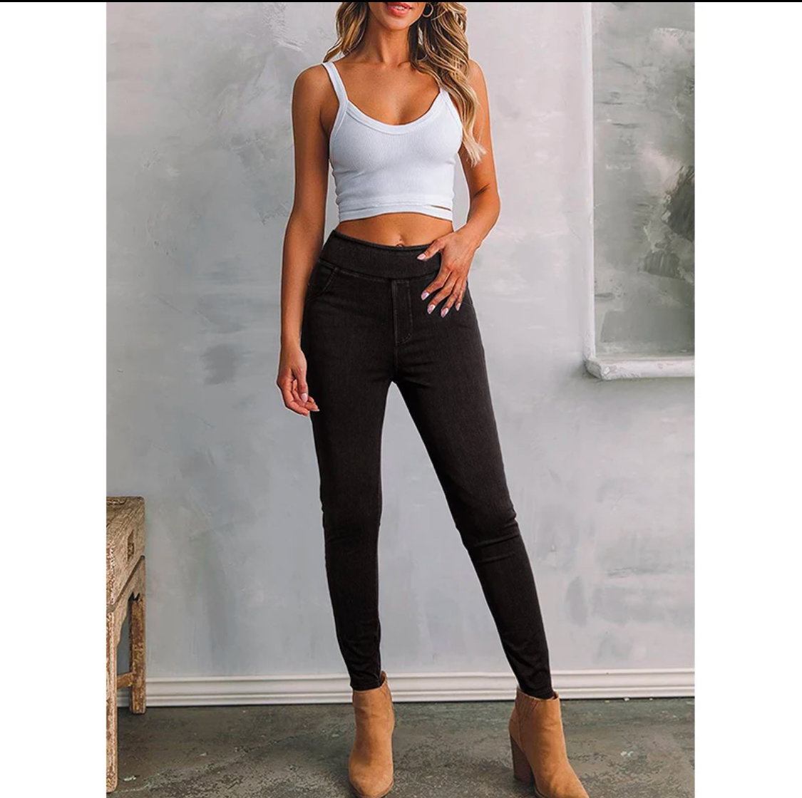 JEGGINGS HIGH WAIST SLIM FIT_0
