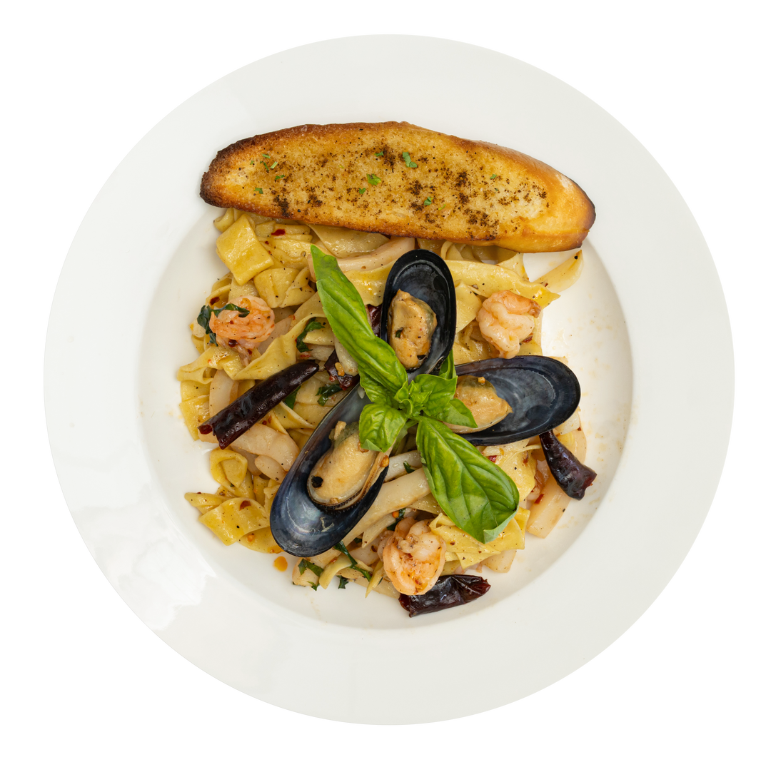 Seafood Aglio E Olio