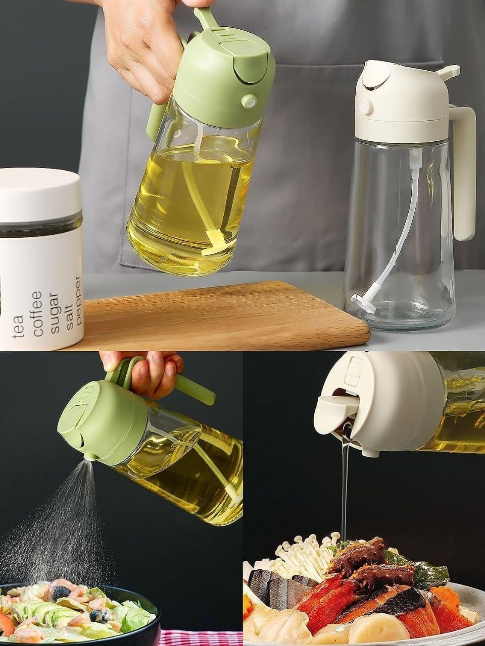 500ml Glass Oil Sprayer Bottle For Cooking & Kitchen_4