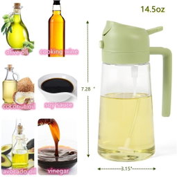 500ml Glass Oil Sprayer Bottle For Cooking & Kitchen