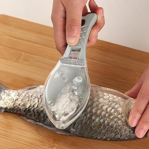 Râpes à écailles de poisson, grattoir avec couvercle transparent, outils de cuisine, écailles de poisson