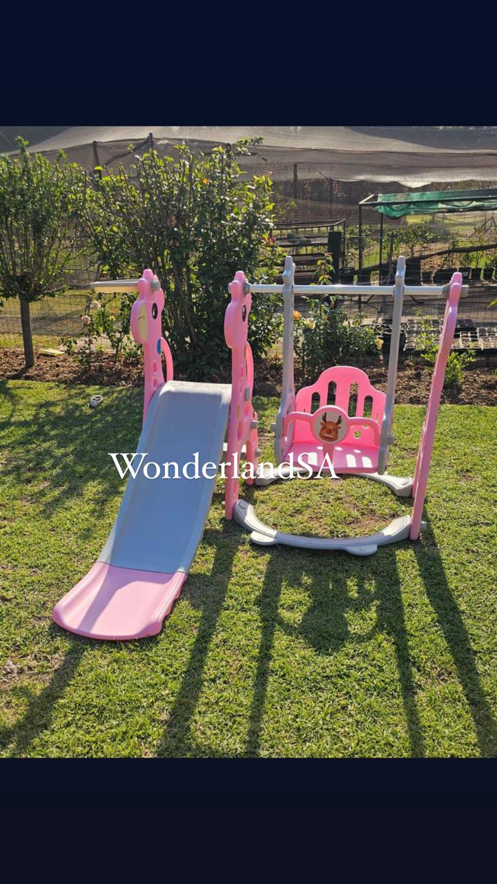 3 in 1 Slide and Swing Set _0