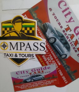 Vinyl stickers for taxi 