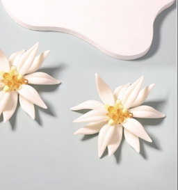 Resin Flower Earrings